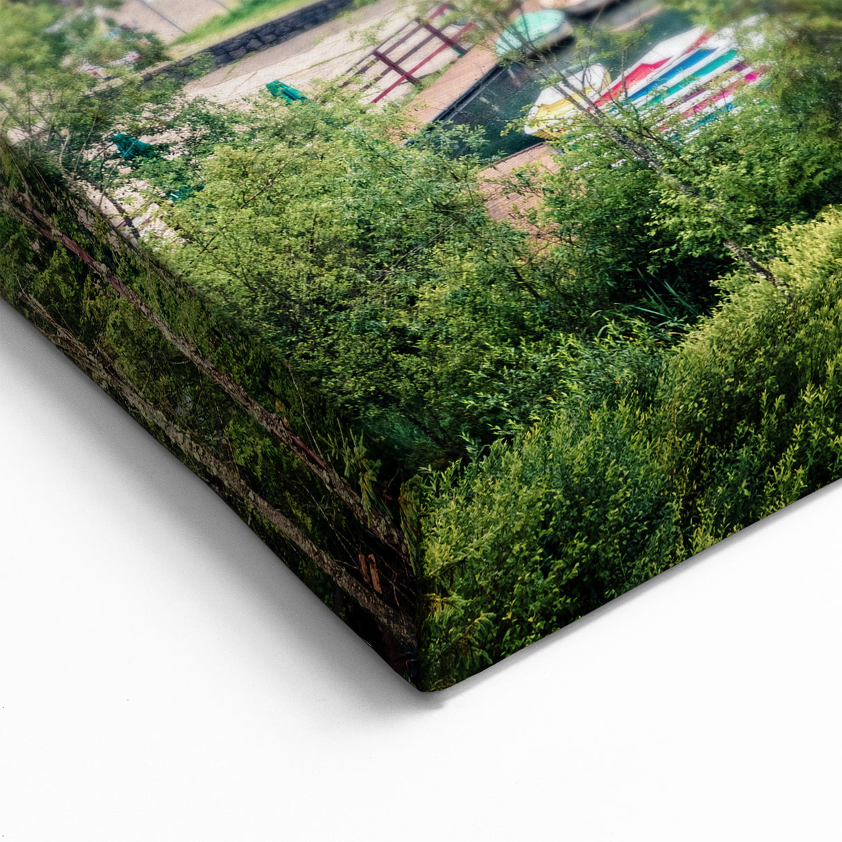 Romania Wall Art - Tranquil Lake and Pine Forest Landscape Print