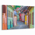 Romania Wall Art - Colorful Streets of Sighișoara Canvas Print