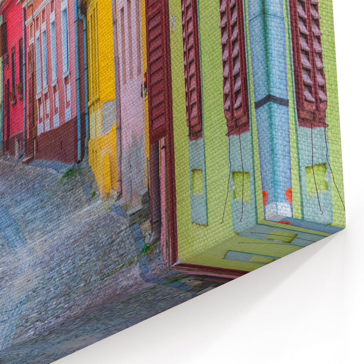 Romania Wall Art - Colorful Streets of Sighișoara Canvas Print