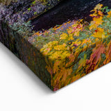 Beautiful Multnomah Falls Wall Decor - Vibrant Autumn Sunset Landscape