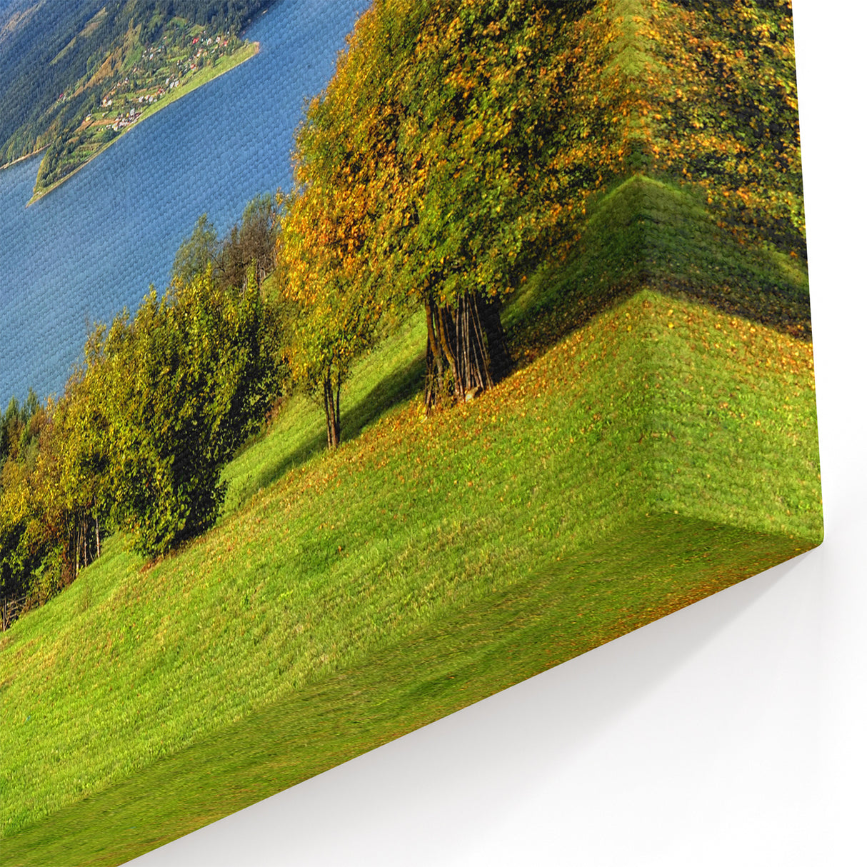 Romania Wall Art - Stunning Carpathian Mountains and Lake View Canvas