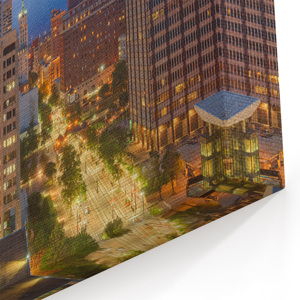 Memphis Skyline Canvas - Nighttime Downtown City Lights Tennessee Art Print