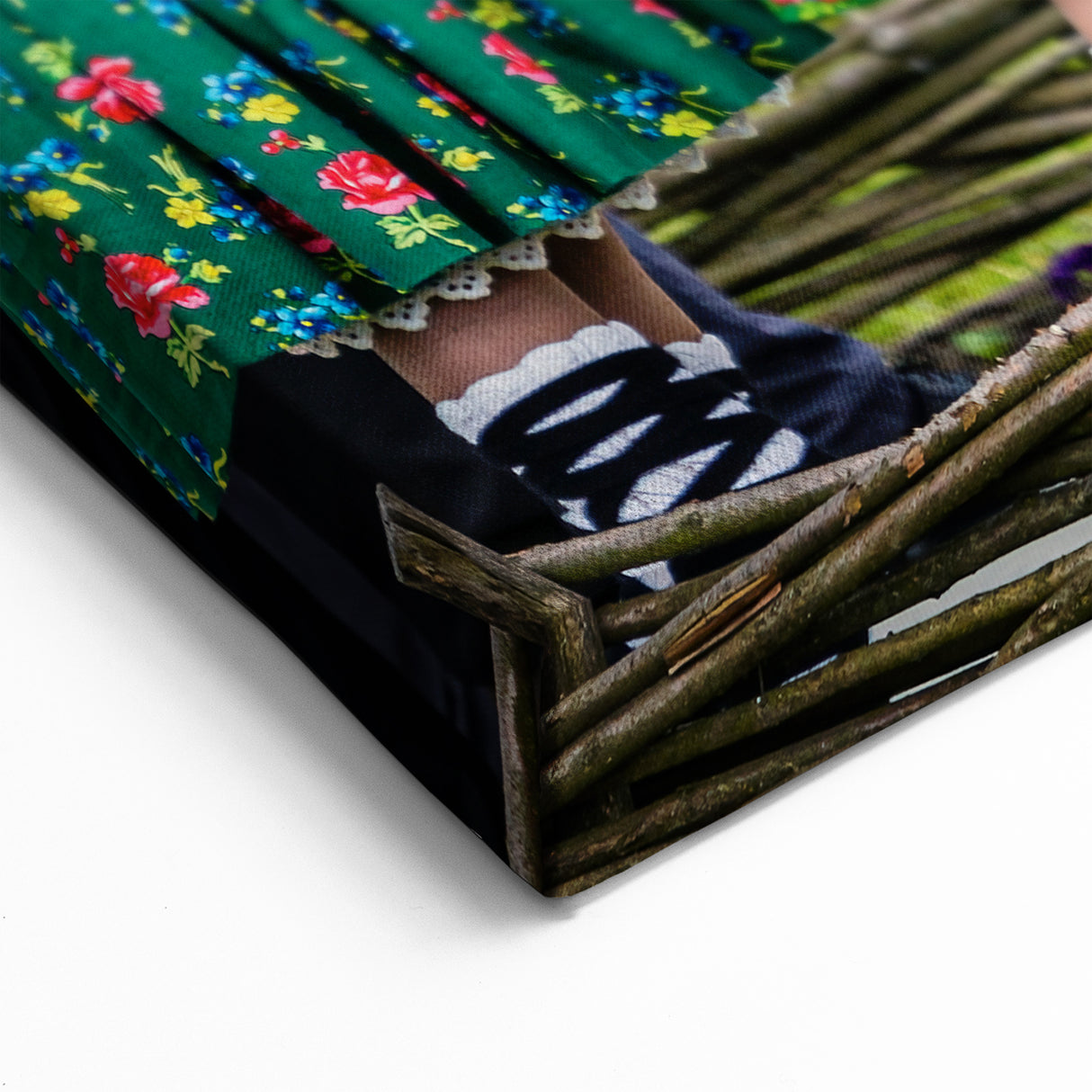 Romanian Scenery Canvas - Vibrant Traditional Costume Folk Dance Art