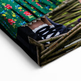 Romanian Scenery Canvas - Vibrant Traditional Costume Folk Dance Art