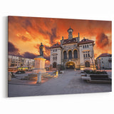 Historic Romanian Landmarks Art - Sunset Over Constanța Museum