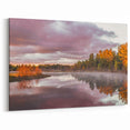 Upper Peninsula Scenic Art - Tranquil Autumn Lake Michigan Print