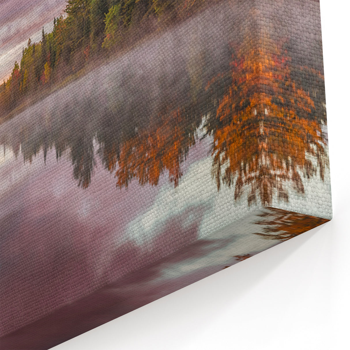 Upper Peninsula Scenic Art - Tranquil Autumn Lake Michigan Print