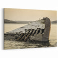 Upper Peninsula Framed Art - Historic Shipwreck on Michigan Waters
