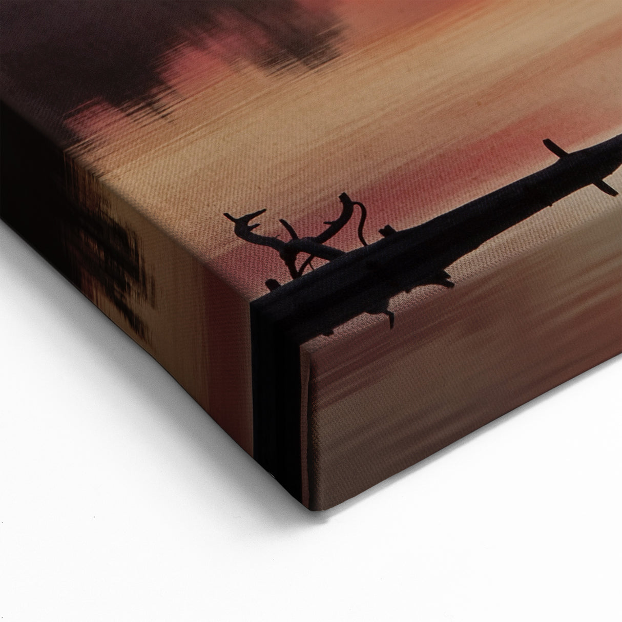 Michigan Upper Peninsula Canvas Prints - Fiery Lake Sunset Scenery