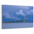 Upper Peninsula Wall Art - Mackinac Bridge Blue Horizon Print