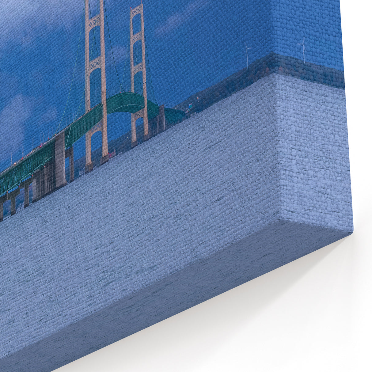 Upper Peninsula Wall Art - Mackinac Bridge Blue Horizon Print