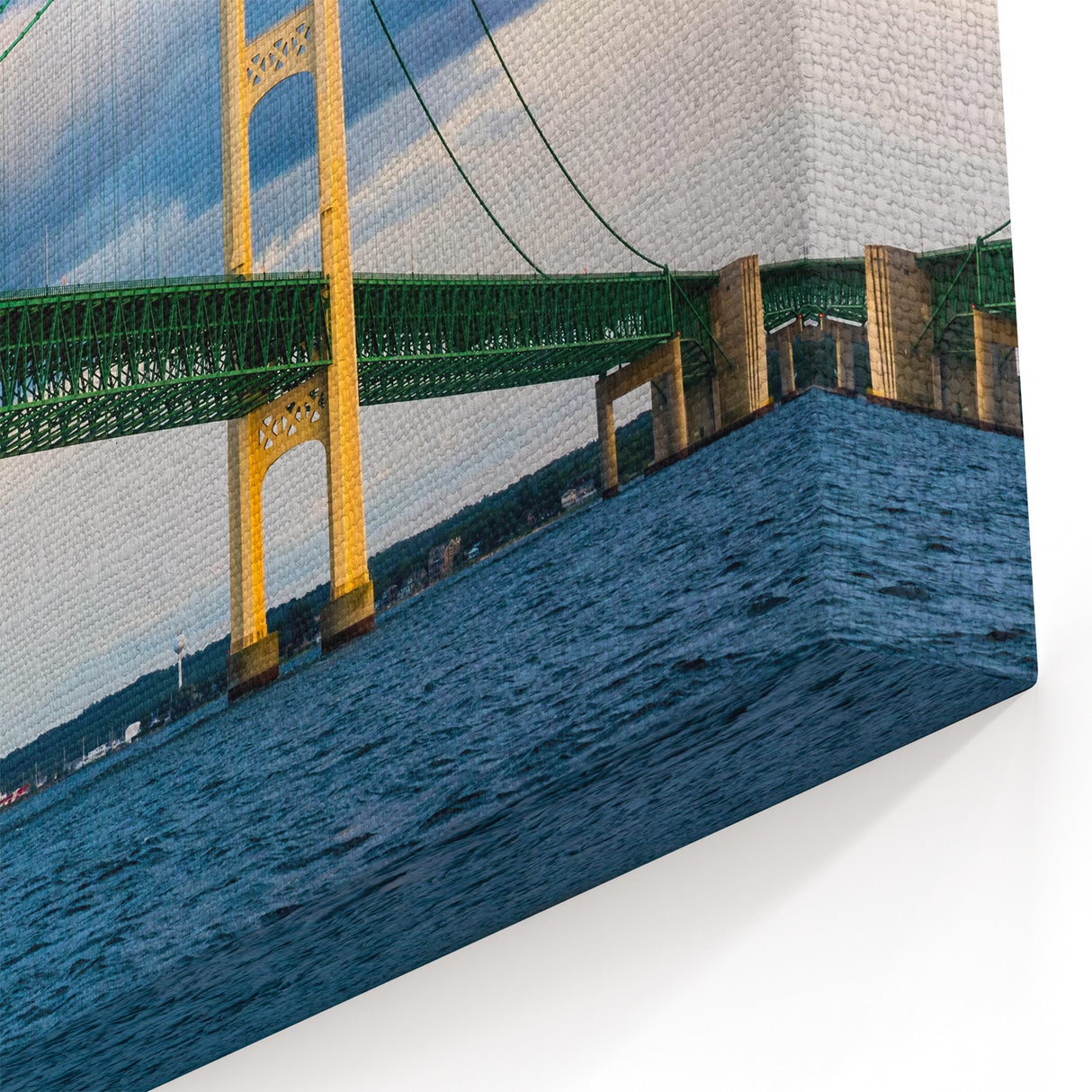 Michigan Upper Peninsula Photography - Mackinac Bridge Skyline Print