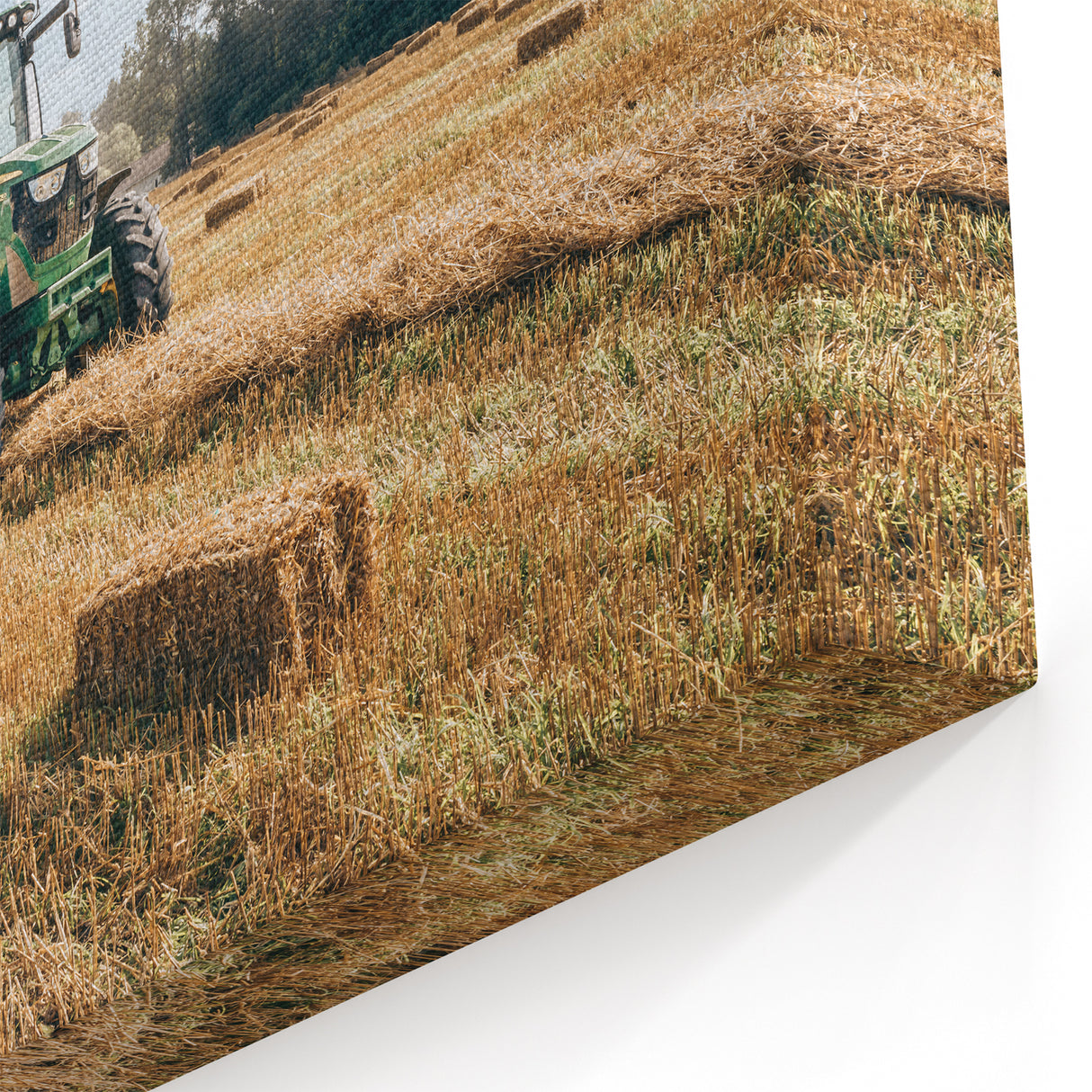 Rustic Farmhouse Wall Art: Tractor in Field - Country Style Decor Print