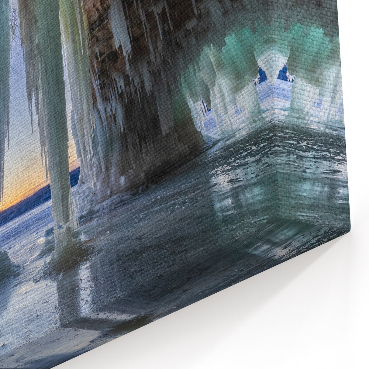 Michigan Upper Peninsula Photography - Ice Cave Winter Wonderland Print