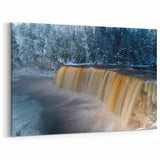 Upper Peninsula Landscape Prints - Winter Tahquamenon Falls Scene