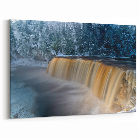 Upper Peninsula Landscape Prints - Winter Tahquamenon Falls Scene
