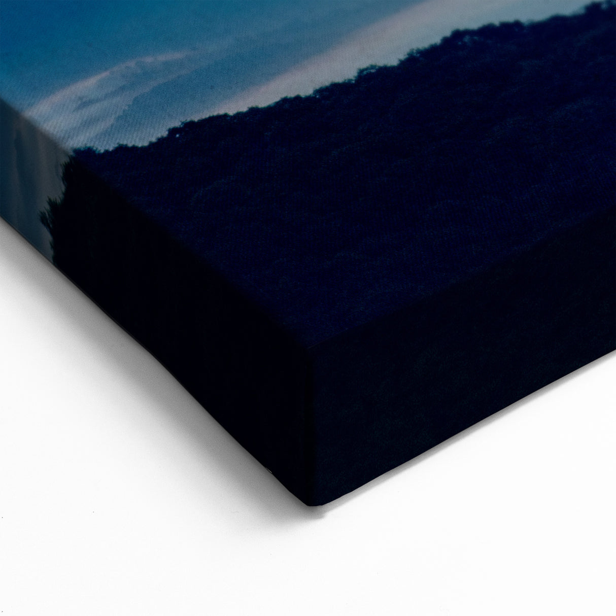 Blue Ridge Framed Art – Scenic North Carolina Sunset with Vibrant Clouds