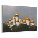 Moscow Wall Art - Scenic Gold Domes of Moscow Cityscape Art