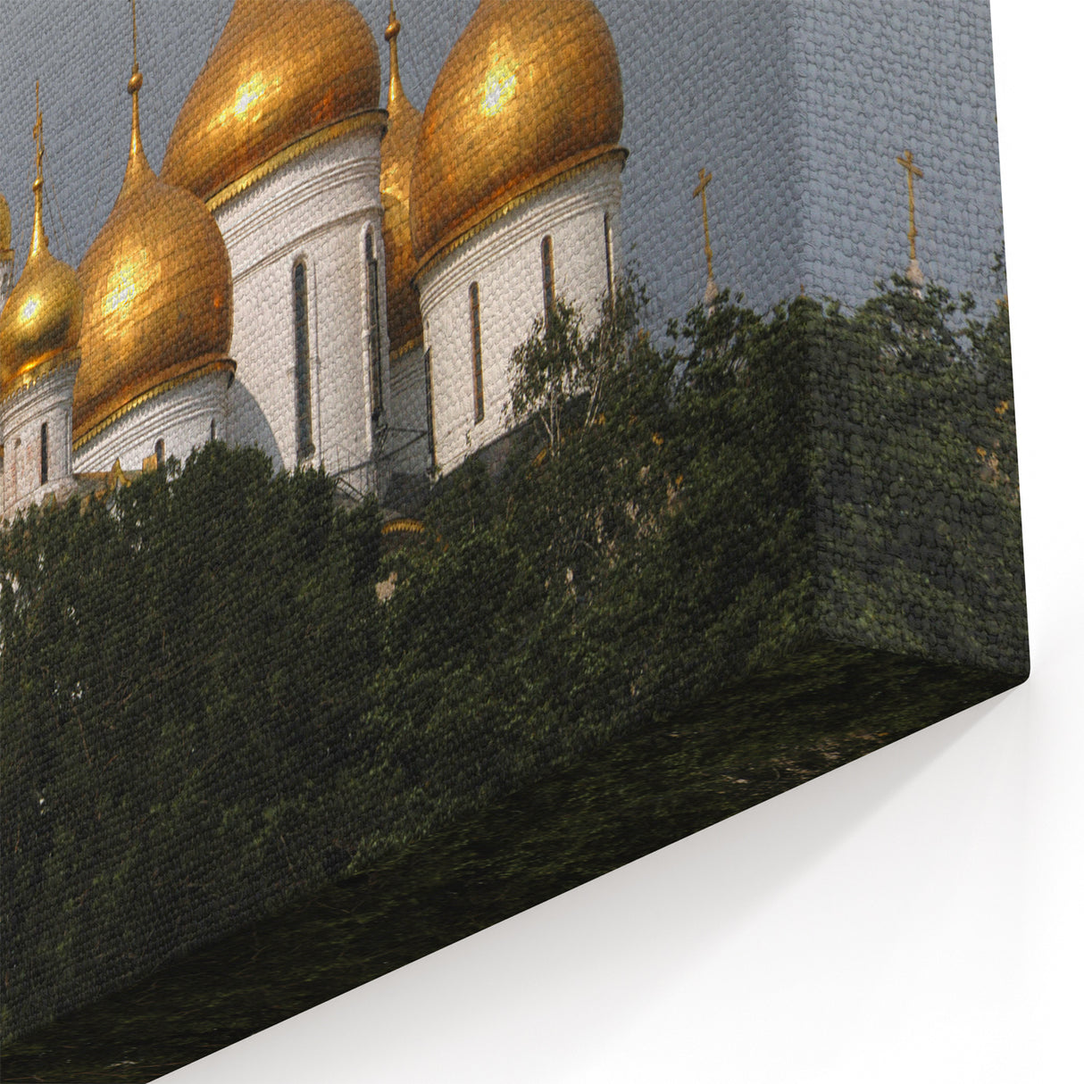 Moscow Wall Art - Scenic Gold Domes of Moscow Cityscape Art