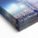 Moscow Canvas Prints - Night Sky Over St. Basil's Cathedral Photography