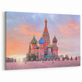 Moscow Landscape Art - Sunrise Over St. Basil’s Cathedral in Red Square