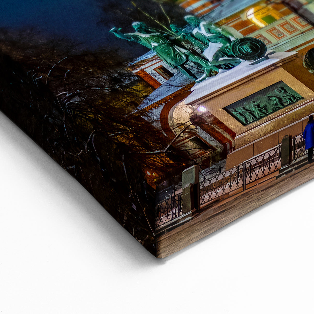 Moscow Canvas Prints - St. Basil’s Cathedral Illuminated at Night