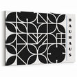 Bohemian Wall Art | Modern Monochrome Geometric Boho Canvas Print