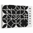 Bohemian Wall Art | Modern Monochrome Geometric Boho Canvas Print
