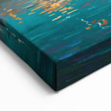 Sochi Framed Art - Scenic Sochi Cityscape Art of Sailboats at Night