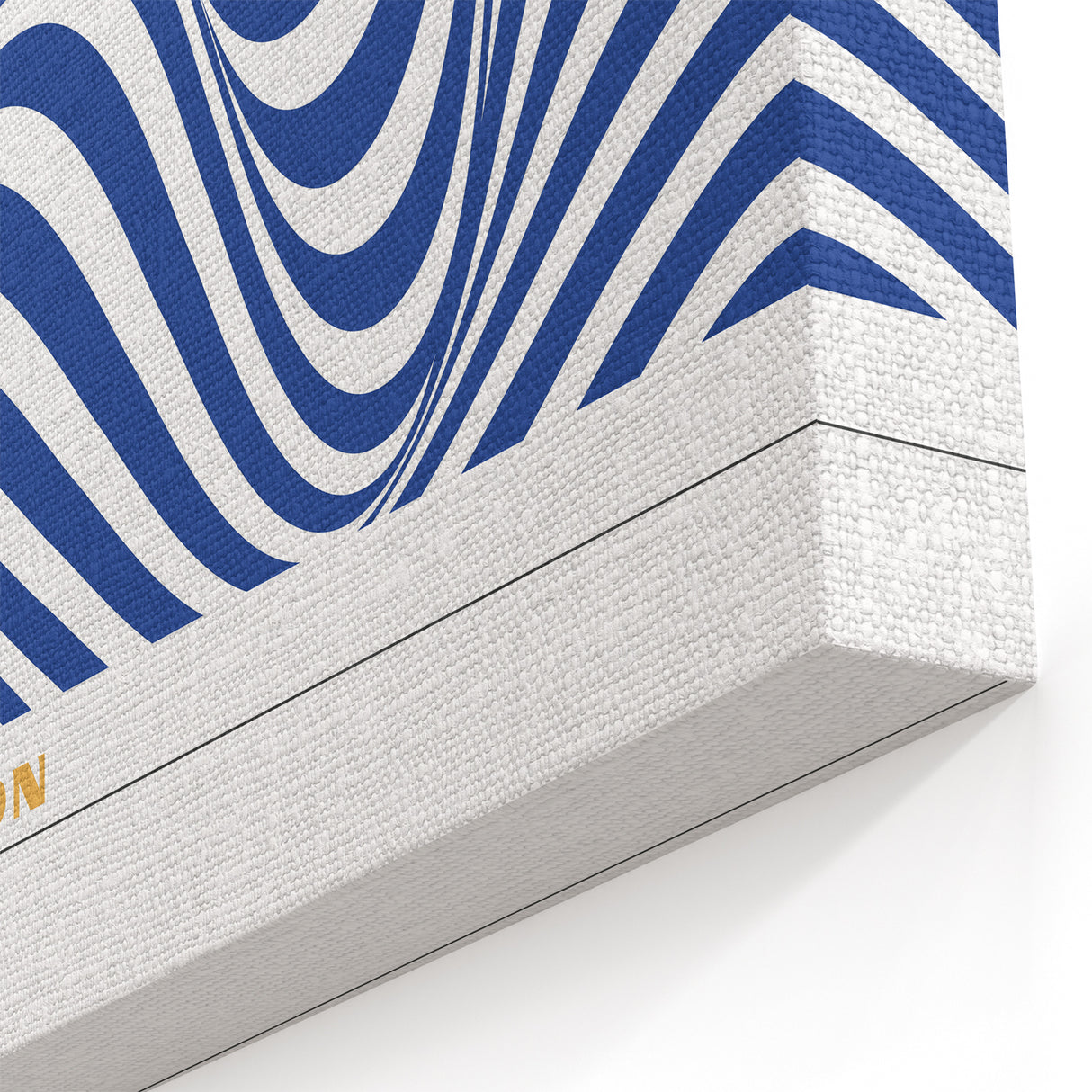 Bohemian Wall Art | Blue & White Bauhaus-Inspired Boho Canvas Print
