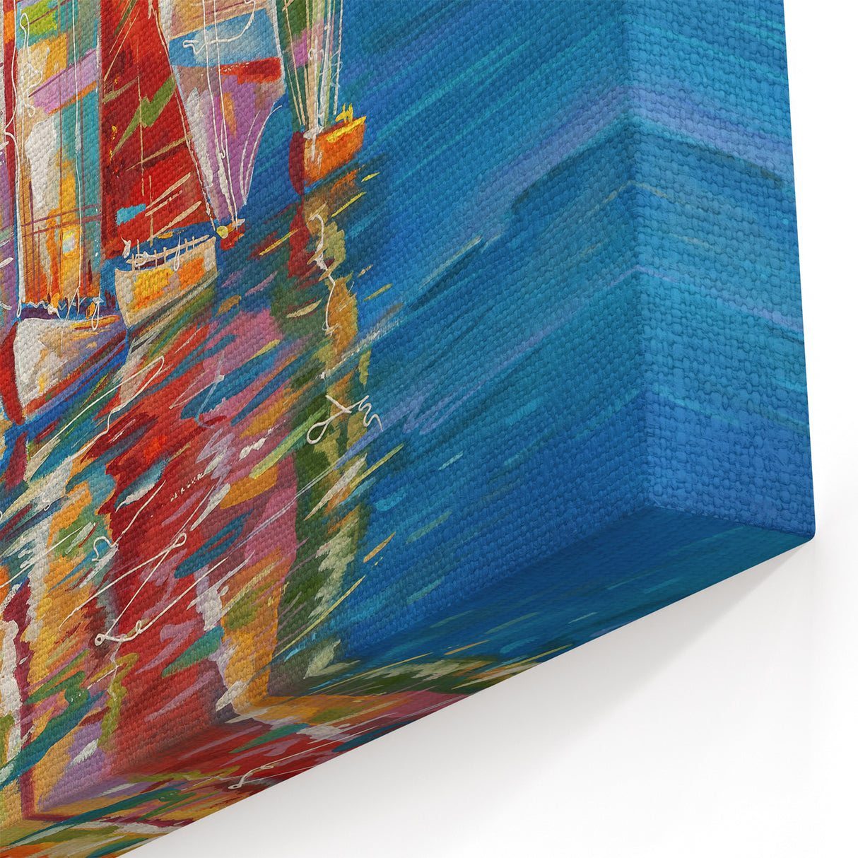 Sochi Wall Art - Vibrant Sochi Canvas Prints of Colorful Sailboats