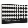 Bohemian Wall Art | Bold Black & White Harlequin Boho Canvas Print