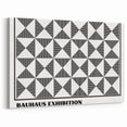 Bohemian Wall Art | Black & White Geometric Boho Canvas Print