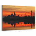Sochi Landscape Art - Scenic Sochi Canvas Prints of Sunset Amusement Park