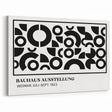 Bohemian Wall Art | Black & White Circular Geometric Boho Canvas Print
