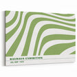 Bohemian Wall Art | Green & White Eclectic Boho Decor Canvas Print
