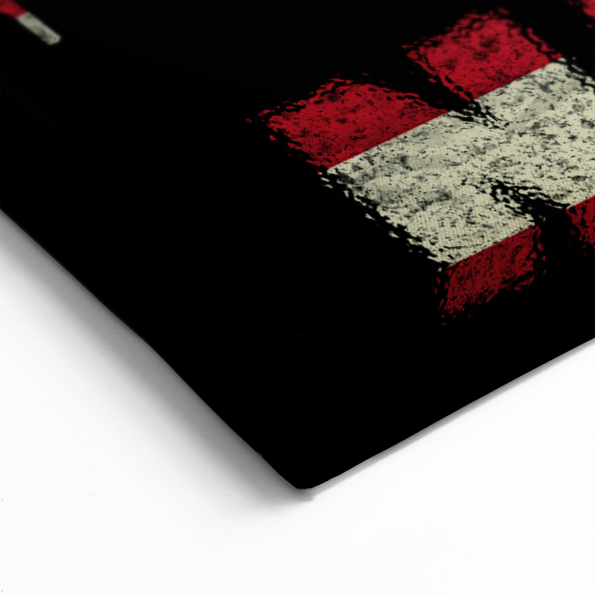 Patriotic Nashville Skyline Wall Art - Music City Flag Decor Canvas Print