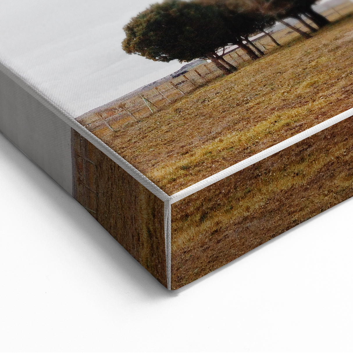 Serene Farmhouse - Vintage Rustic Landscape Art