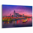 Nashville Sunset Cityscape - Vibrant Tennessee River and Skyline Print