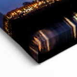 Illuminated Nashville Pedestrian Bridge - Stunning Downtown Skyline Art