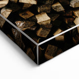 Textured Wood Logs - Rustic Farmhouse Art Print