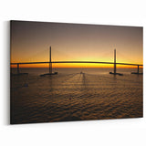 St. Petersburg Wall Art - Scenic Bridge Sunset Print