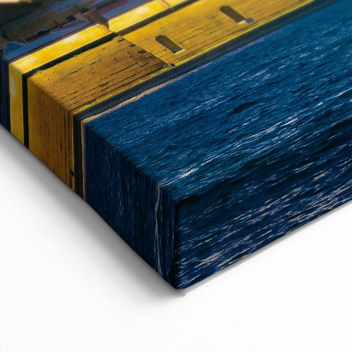 St. Petersburg Framed Art - Illuminated Fortress at Dusk