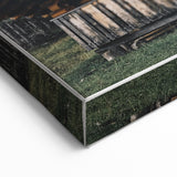 Mountain Cabin Retreat - Rustic Landscape Art Print