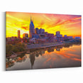 Nashville Skyline at Sunset - Vibrant Tennessee Cityscape Wall Art