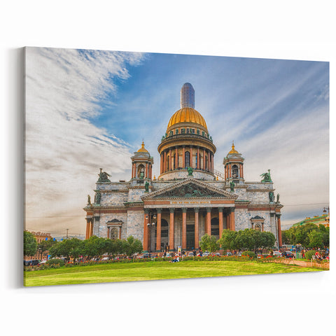 St. Petersburg Landscape Art - St. Isaac's Cathedral Majestic View