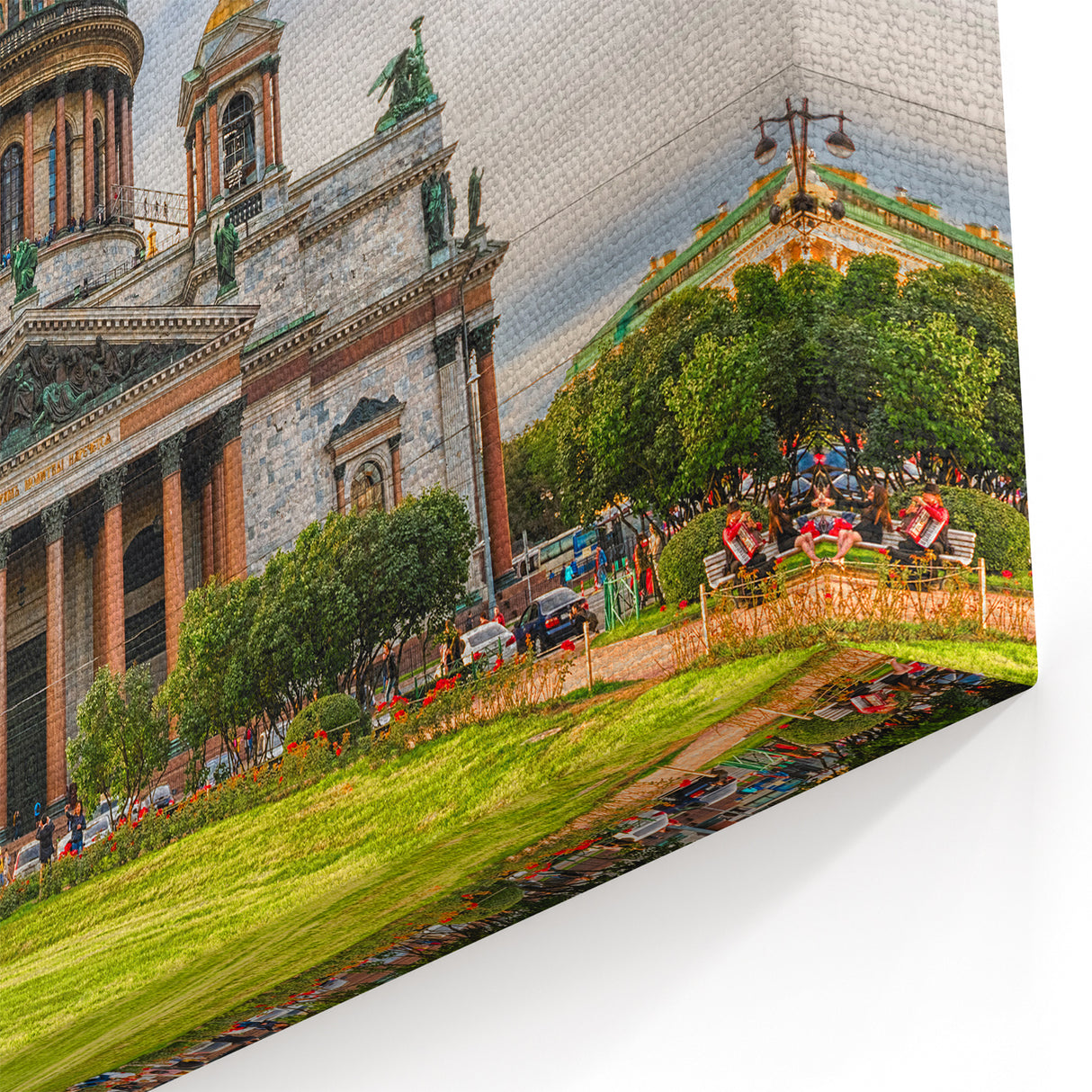 St. Petersburg Landscape Art - St. Isaac's Cathedral Majestic View