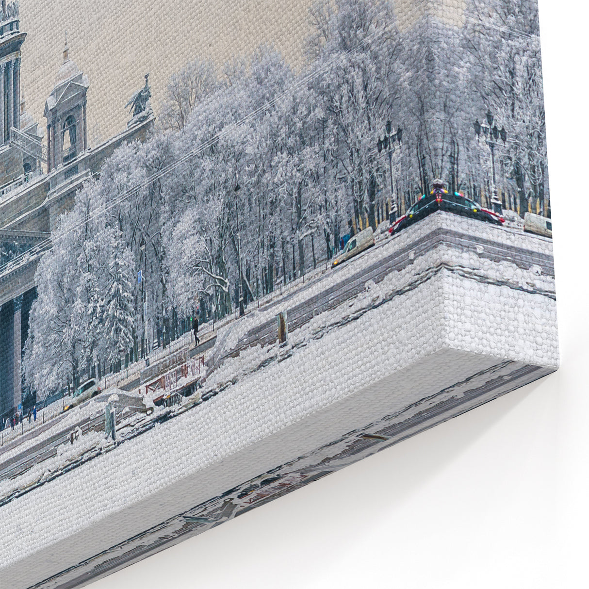 St. Petersburg Canvas Prints - St. Isaac's Cathedral Winter Scene