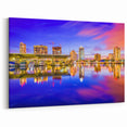 St. Petersburg Photography Prints - Vibrant City Lights Reflection