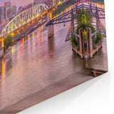Nashville Skyline and Riverboat at Dusk - Tennessee Cityscape Wall Art